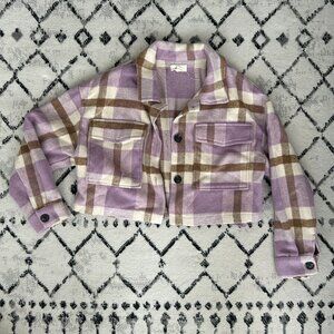Elan Plaid Crop Jacket